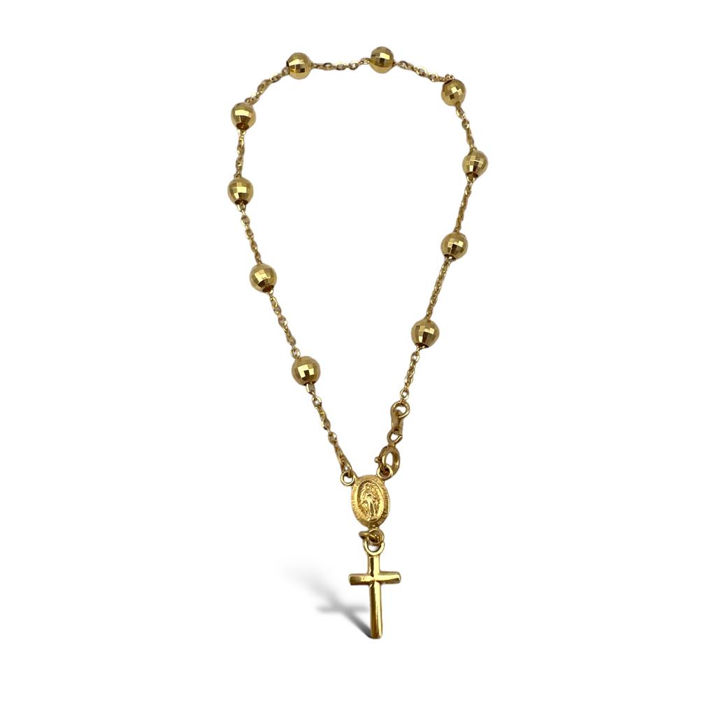 Rosary bracelet in yellow gold art. BRROSARIO