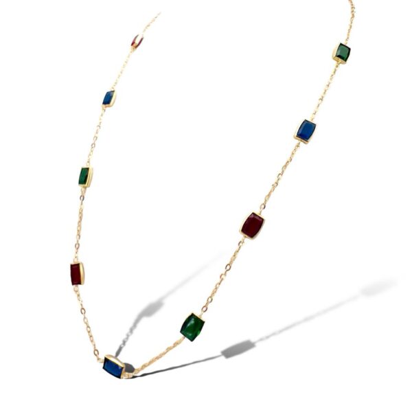 Necklace with quartz chain, Art. MAS011