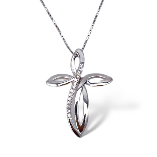 Cross pendant with diamonds art. CC1528