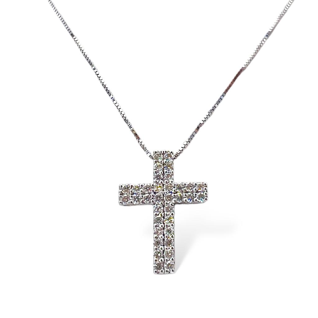 Pendente croce con diamanti art. CC1600
