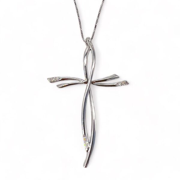 Cross pendant with diamonds art. CC458