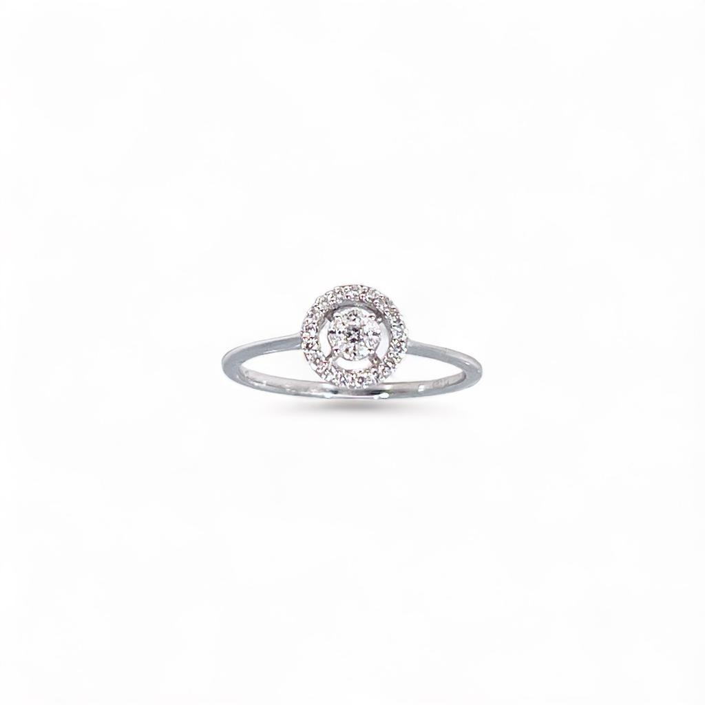 Anello solitario SETA  diamanti oro bianco Art. 95426