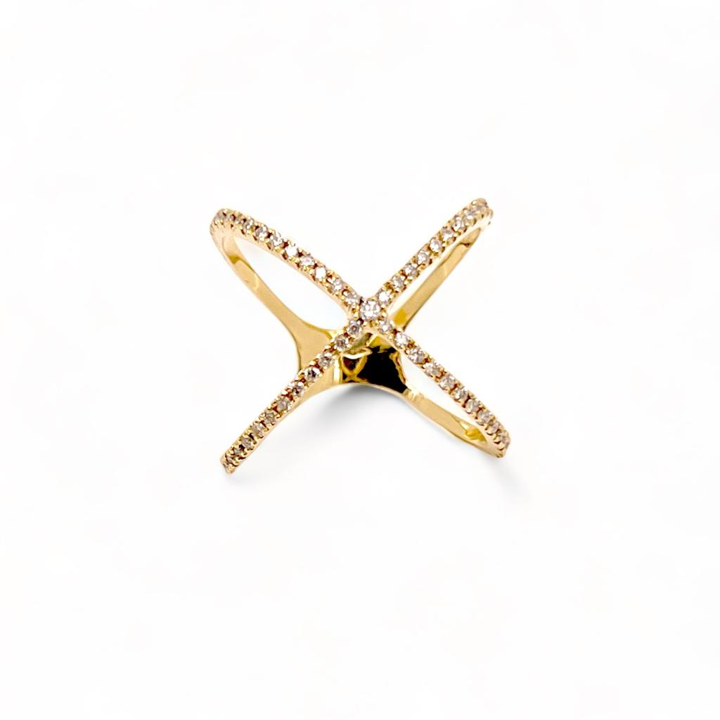 Inrcocio gold and diamond ring Art. AN2874-4