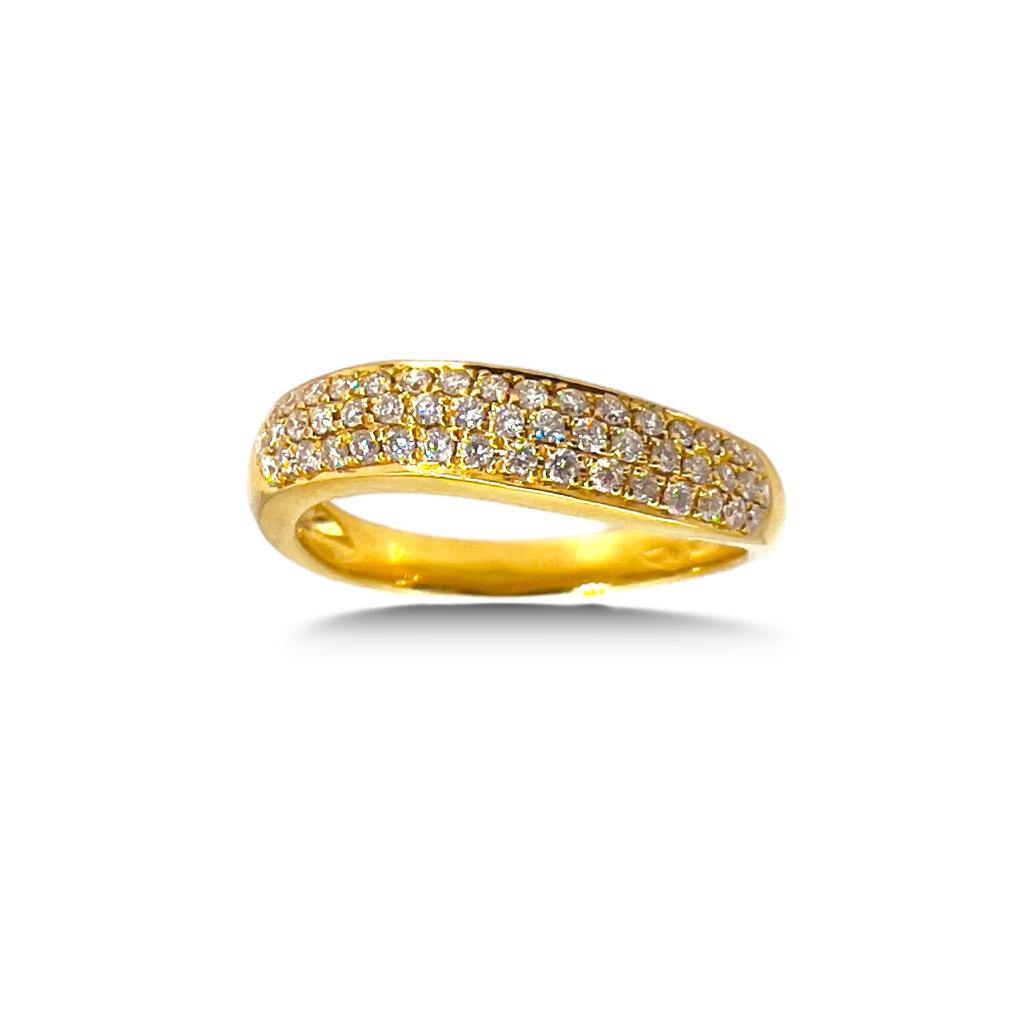 Anello oro giallo 750% e diamanti Art. R11651A-19
