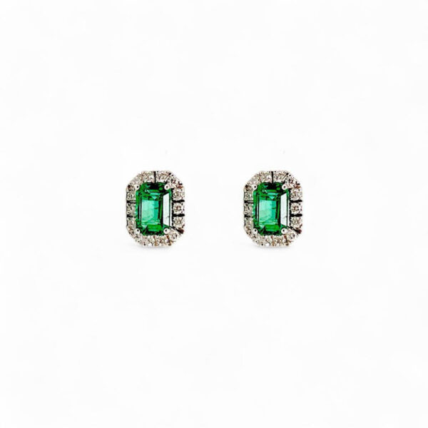 Orecchini smeraldi e diamanti oro BELLE EPOQUE Art. OR1252-2