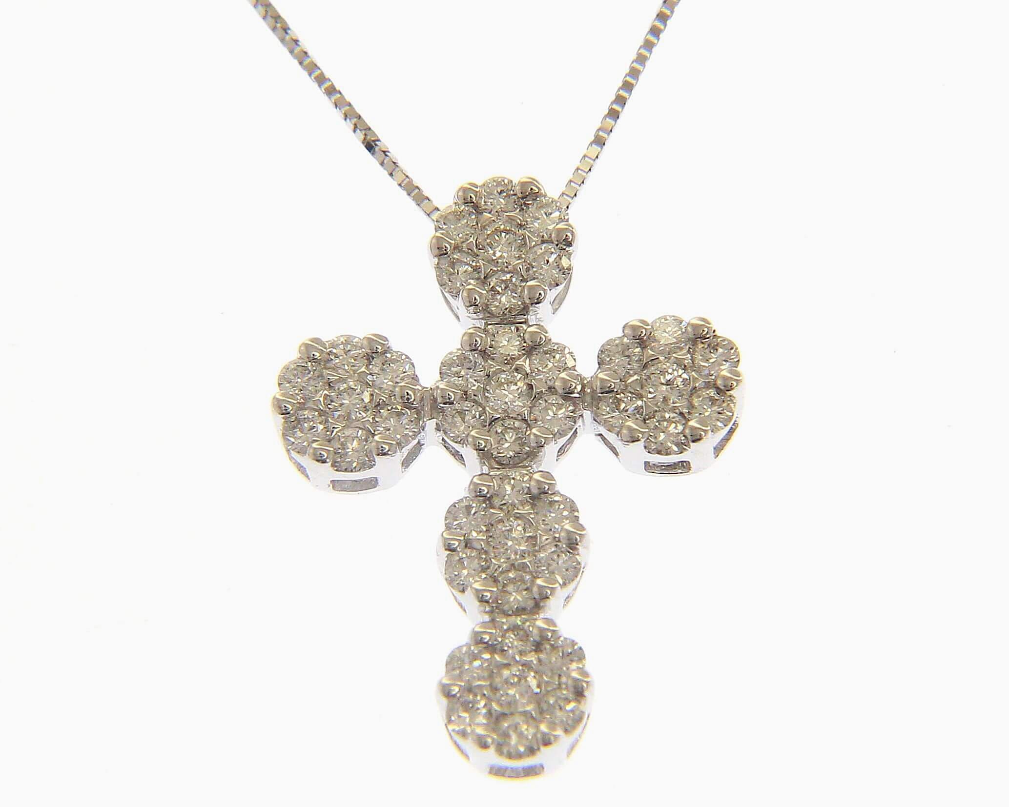 Pendente croce con diamanti art. 139389