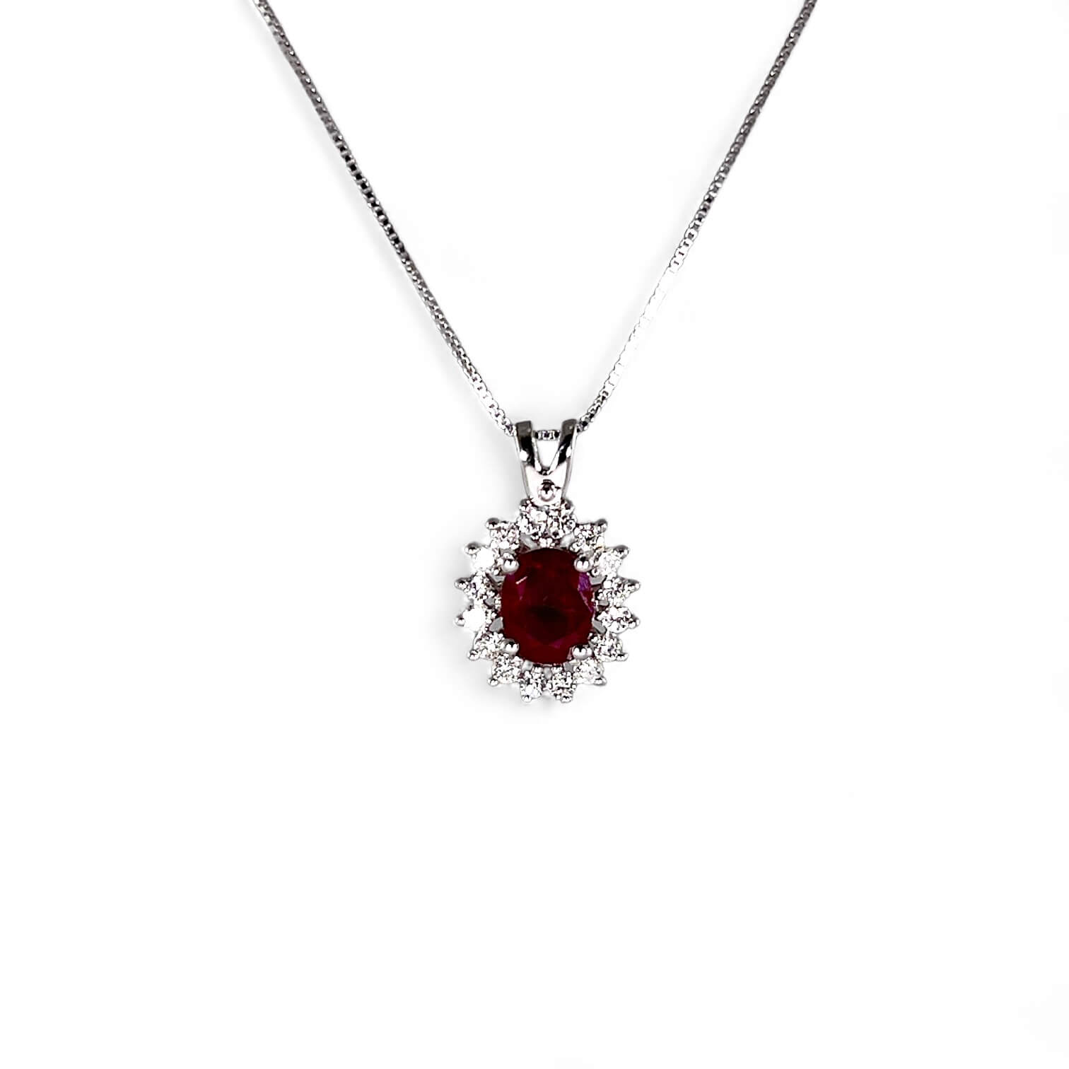 Gold and Diamond Rubies Pendant Art. CD260