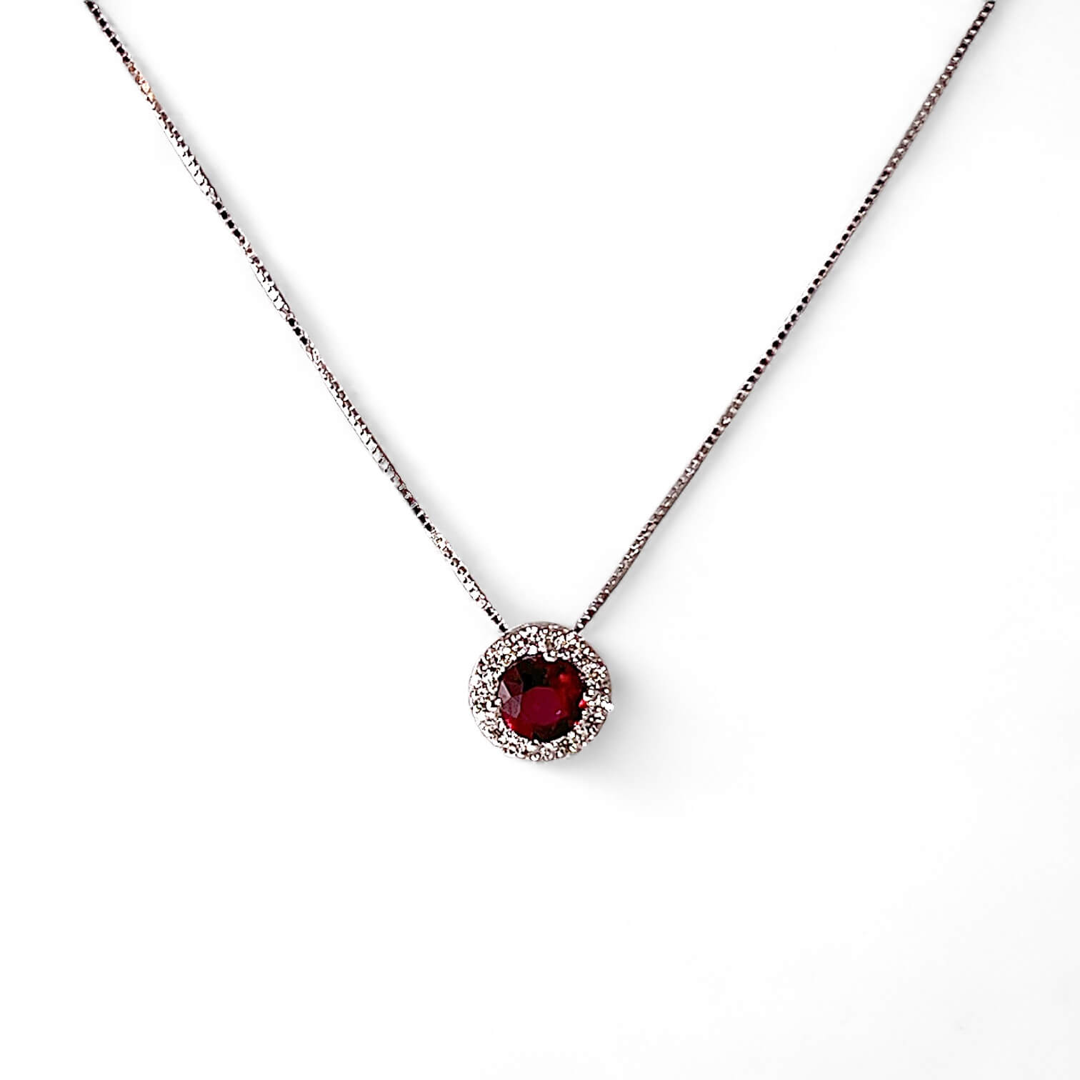 BELLE EPOQUE Gold and Diamonds Ruby Pendant Art.CD271