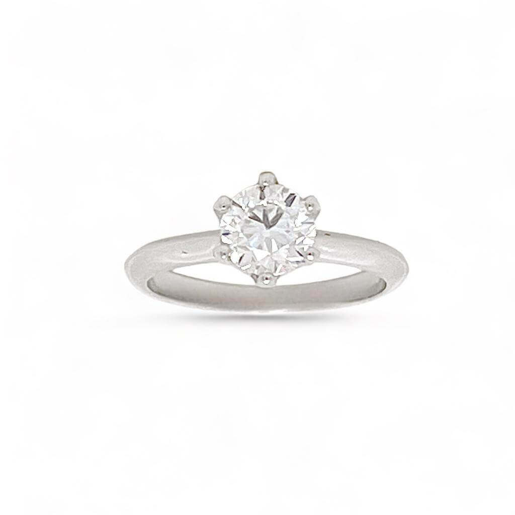Solitaire ring diamond and gold GIA AMERICA Art. AN2756