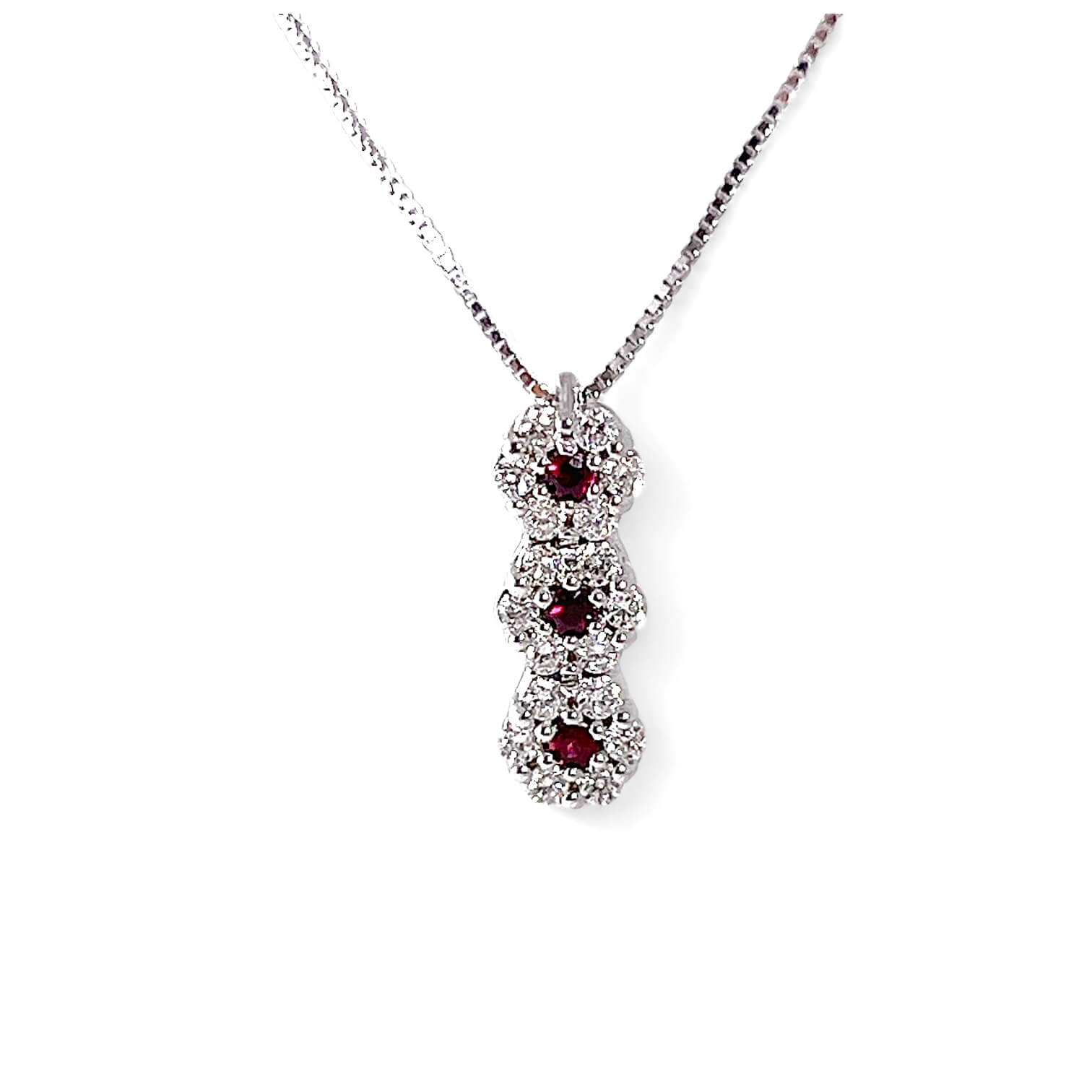 BELLE EPOQUE Gold and Diamond Ruby Pendant Art. CD318