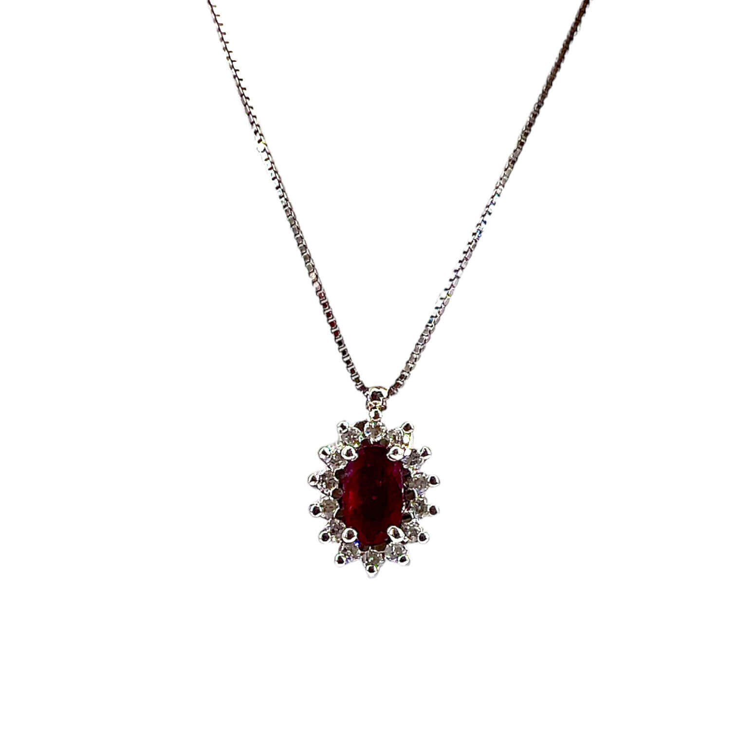 Gold and diamond ruby pendant Art.7699/CR