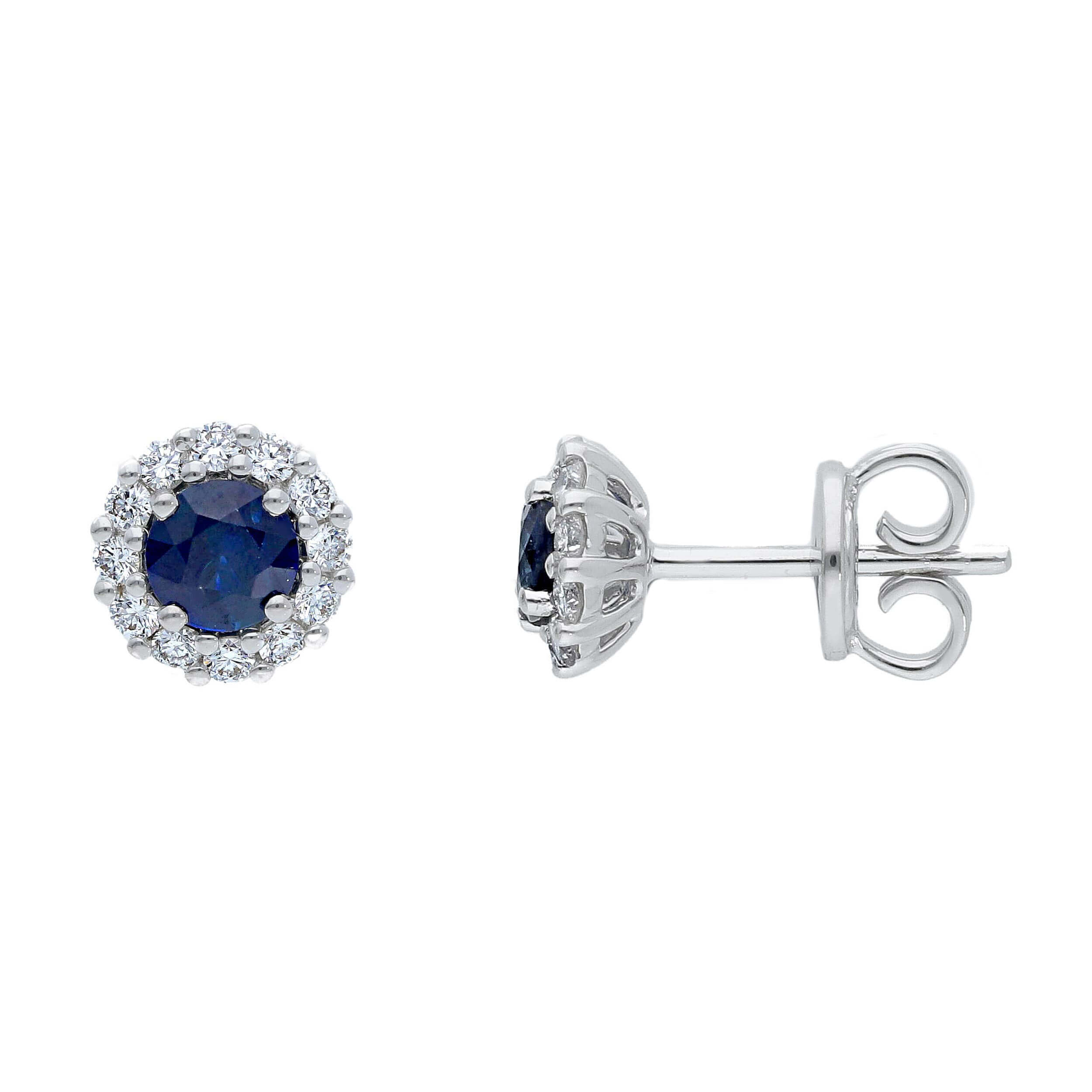 Blue Gold Sapphire and Diamond Earrings BELLE EPOQUE Art. 230332