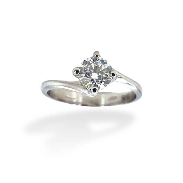 Diamond solitaire ring CUPID certification GIA AMERICA Art. SOLCUORE1