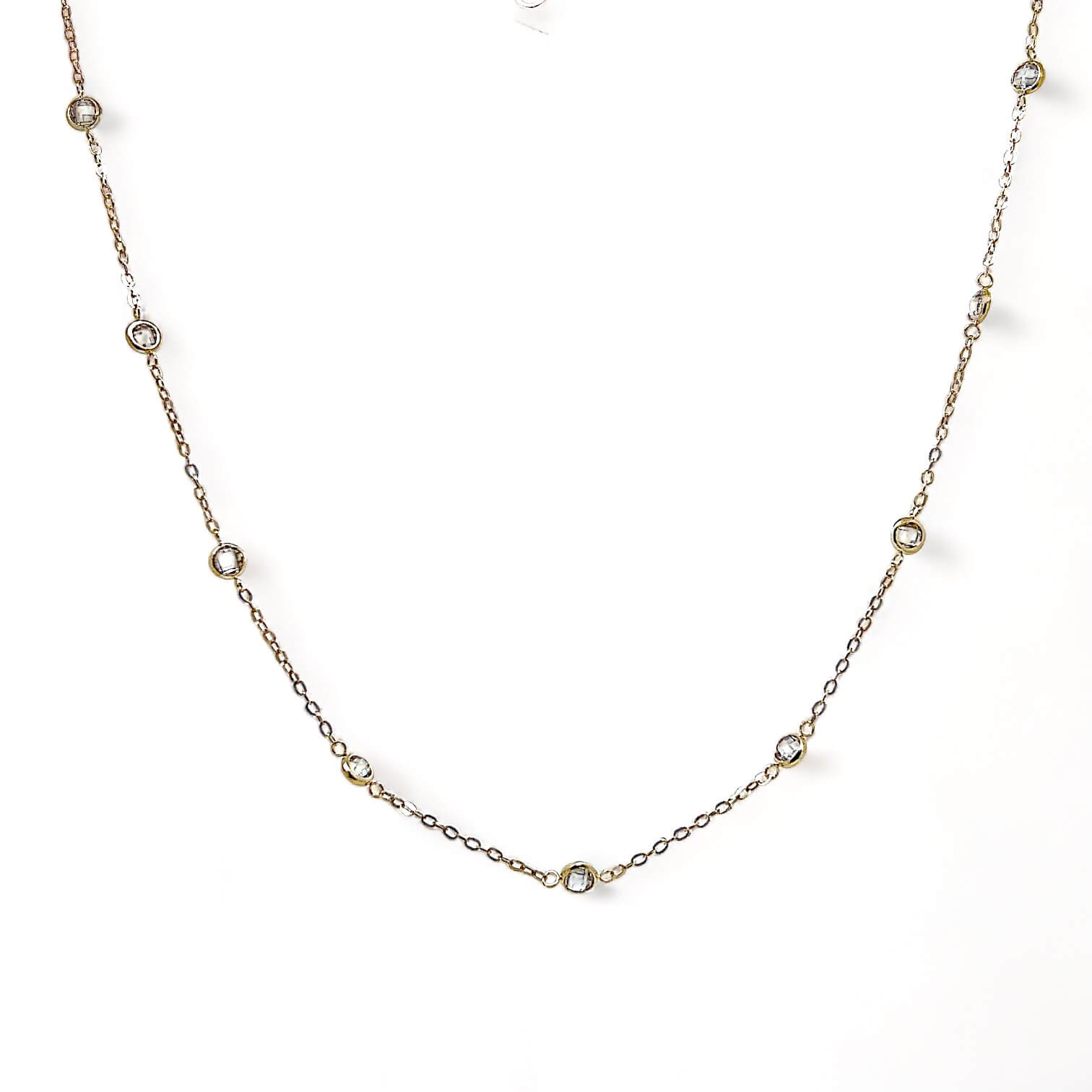 Chain choker necklace with quartz Art. MASGR3