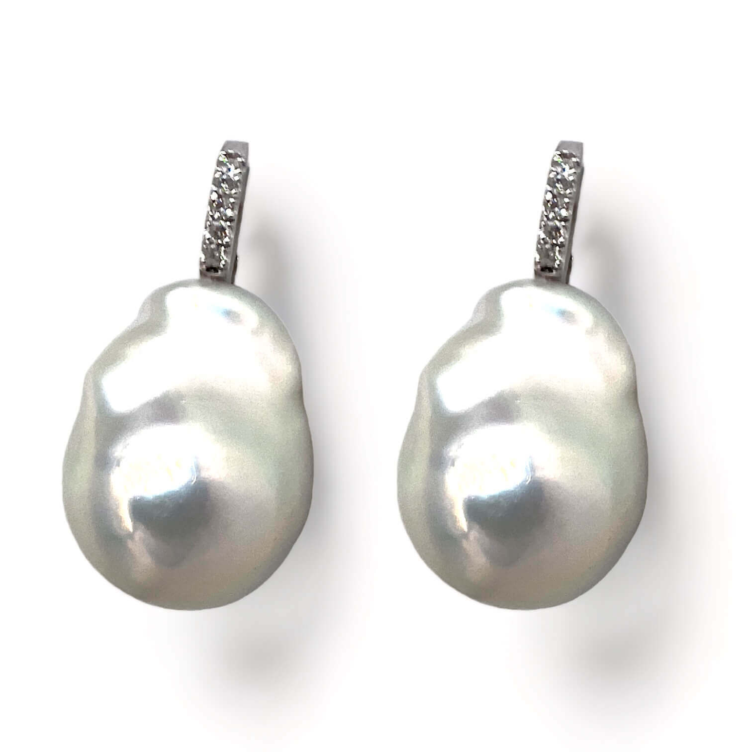 Orecchini perle scaramazze e diamanti art.ORP266-5