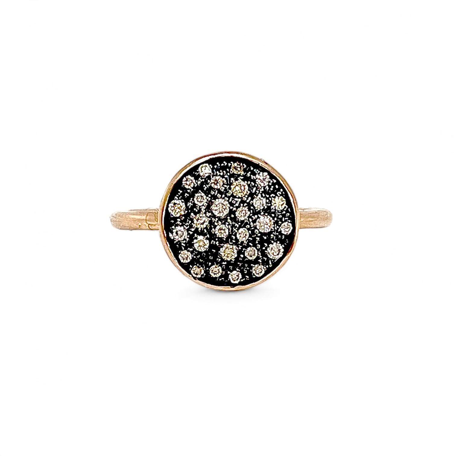 TOPPINA rose gold and diamond ring Art. 7771BW