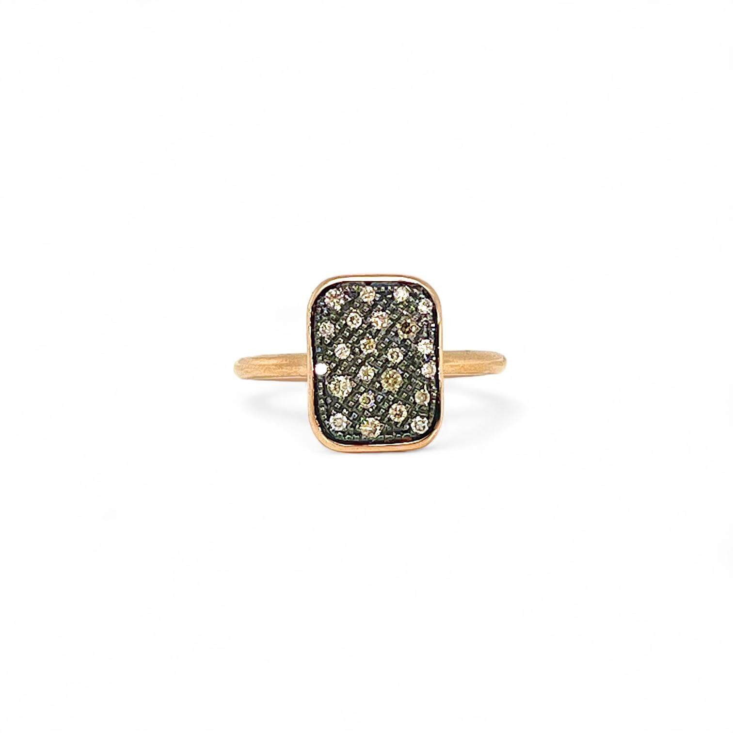 TOPPINA rose gold and diamond ring Art. 7774BW