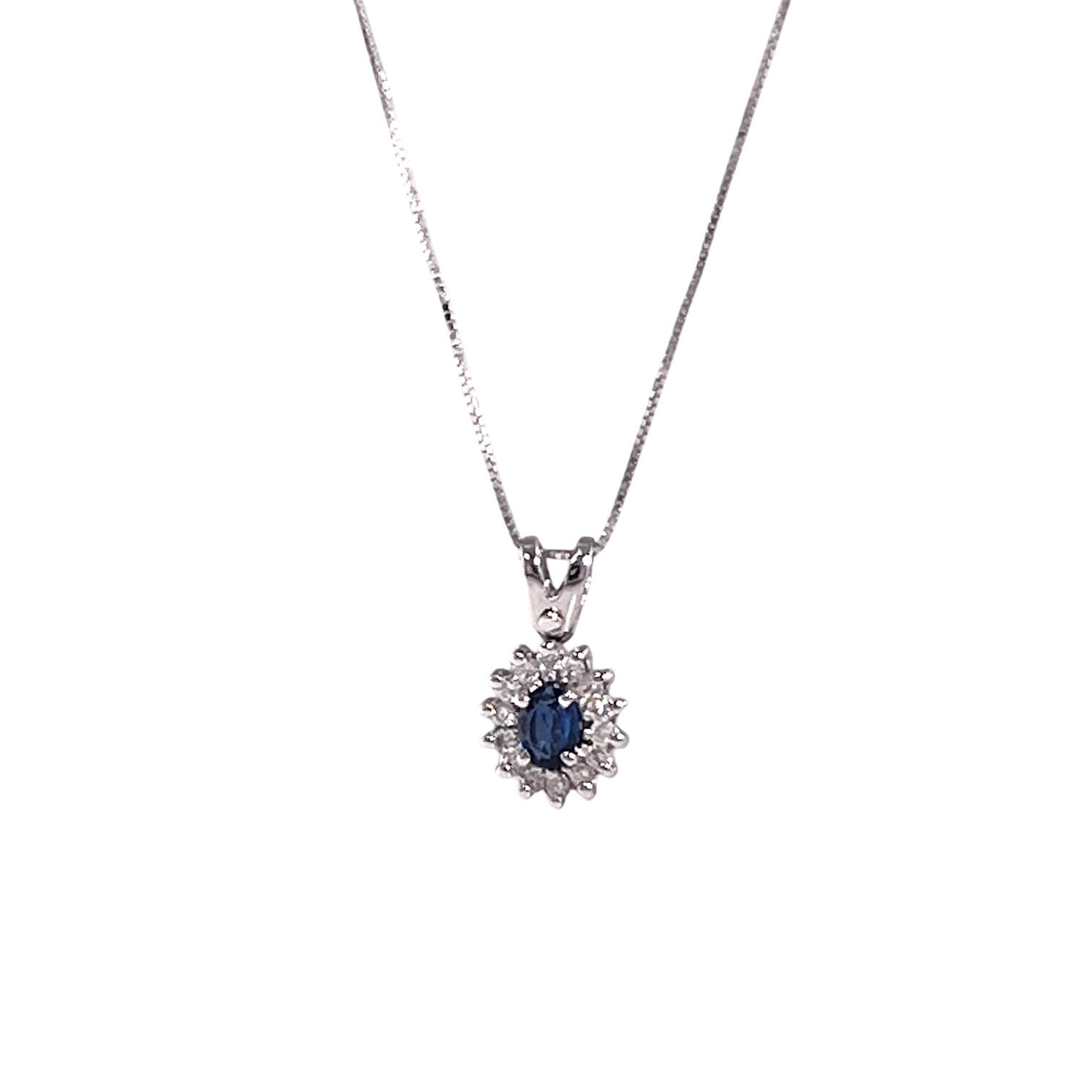 Gold Sapphire and Diamond BON TON Pendant Art. CD870-1