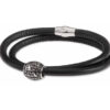 bracciale boule mater in argento rodiato pelle naturale nera cipolla gioielli palermo gioielleria palermo bracciale-boule-mater-in-argento-rodiato-pelle-naturale-nera-cipolla-gioielli-palermo