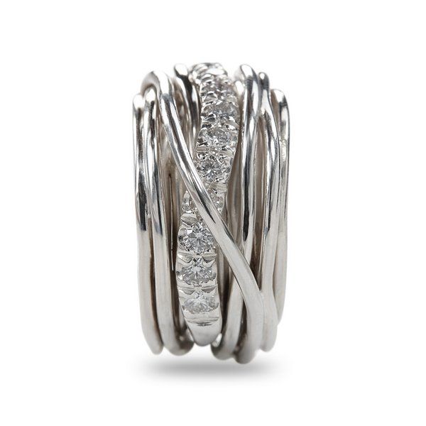 13 Wire Screwdriver 925 Silver and White Diamonds 1.00ct 13 Wire Screwdriver 925 Silver and White Diamonds 1.00ct