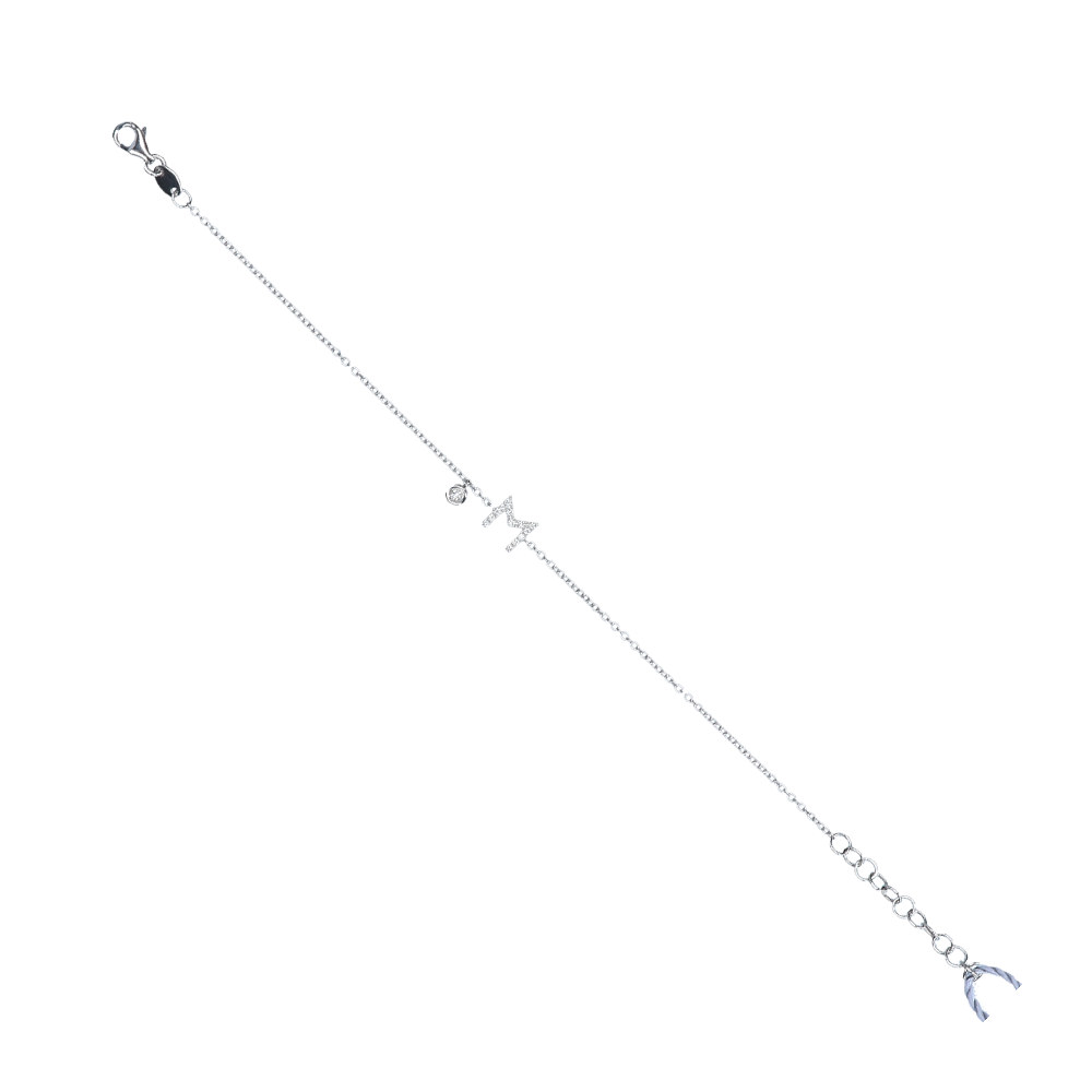 Bracciale iniziale M oro 750% art. BRAM1