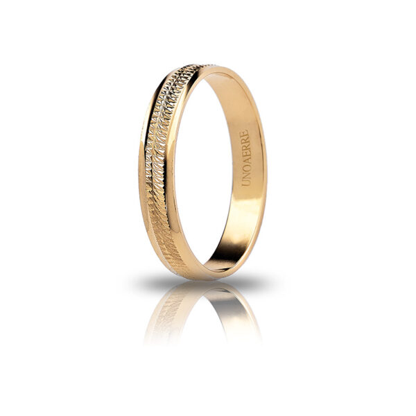 fedina unoaerre oro giallo 5 gioielleria palermo Fedina UnoAerre yellow gold AF 294 col.03