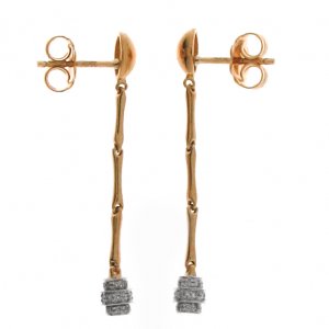 orecchini chimento oro bicolore e diamanti 9 gioielleria palermo Orecchini-Chimento-oro-bicolore-e-diamanti