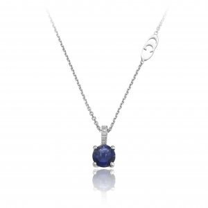 pendente con catena chimento oro e diamanti 18 6 gioielleria palermo Chimento gold and diamond chain pendant 1G01615B65450