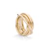 LEDA COLLECTION 7-WIRE YELLOW GOLD SCREWDRIVER RING 18KT
