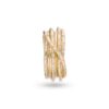 ANELLO FILODELLAVITA LEDA COLLECTION 7 FILI IN ORO GIALLO 18KT E DIAMANTI BIANCHI