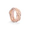 AN101RBT 1800x1800 gioielleria palermo LEDA COLLECTION 7-WIRE SCREWDRIVER RING IN 18KT ROSE GOLD AND WHITE DIAMONDS