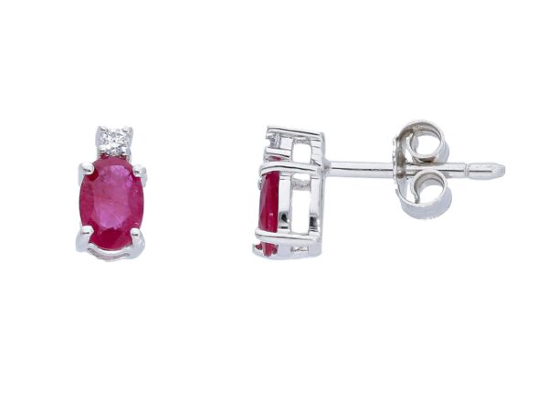 Orecchini rubini Oro e Diamanti GEMME Art. CIP121806