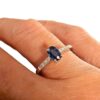 ANELLO  ZAFFIRO ORO E DIAMANTI GEMME ART. AN1066