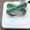 Anello smeraldo oro bianco BELLE EPOQUE  Art. SMAN05