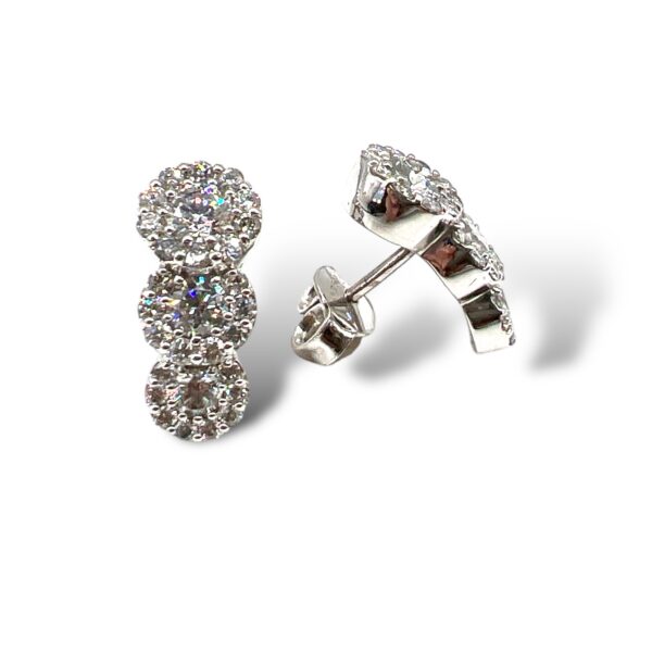 SILK Gold and Diamonds Trilogy Earrings Art. OR588