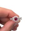 Anello rubino e diamanti belle epoque art. AN1048