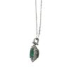 Pendente smeraldo oro bianco e diamanti BON TON ART. CD110