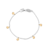 bracciale pallini e stelline stopper gioielleria palermo AP105/1-1-1 stopper bullet and star bracelet