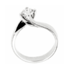 Anello solitario oro bianco e diamanti SGUARDI Art. AN1419