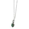 Pendente Smeraldo  oro bianco e diamanti BON TON Art. CD606