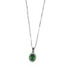 Pendente Smeraldo  oro bianco e diamanti BON TON Art. CD606