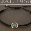 IMG E2009 gioielleria palermo bracciale cordino con centrale in argento 925% rose gold