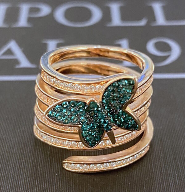 IMG E2021 gioielleria palermo anello in argento 925% rose gold