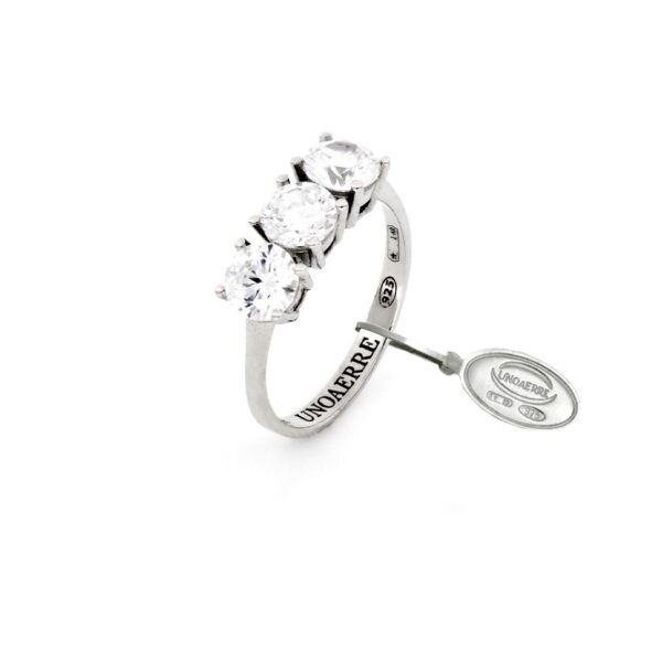Unoaerre Anello in argento bianco cipolla gioielleria palermo Unoaerre Anello in argento bianco 721YAF2080500