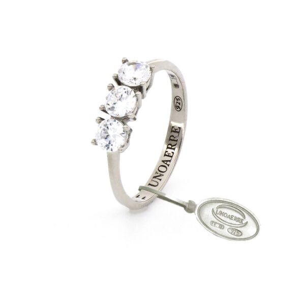 Unoaerre Anello in argento bianco gioielli gioielleria palermo Unoaerre Anello in argento bianco 721YAF2080400