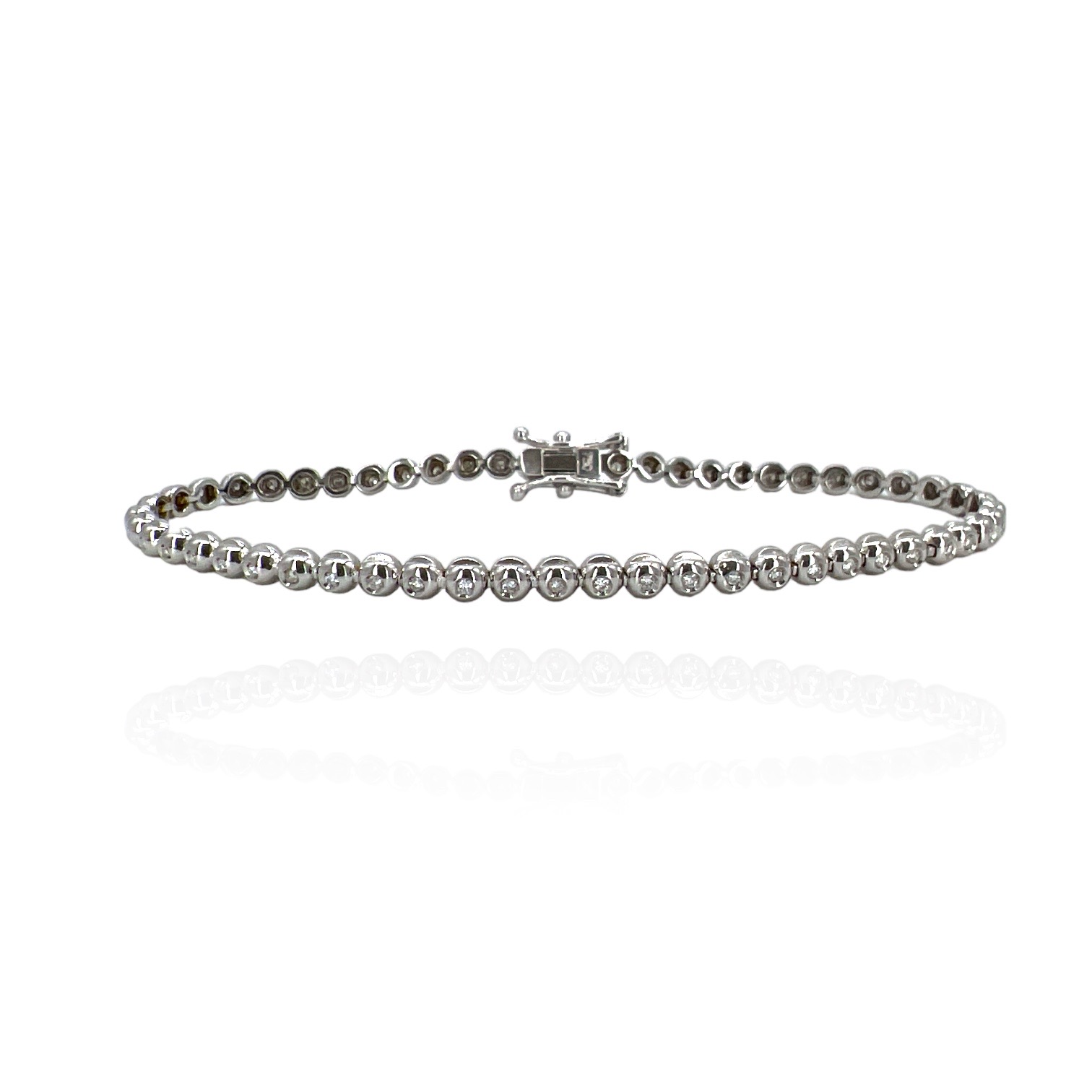 Bracciale tennis  in oro e diamanti CIPOLLINA Art. BR243