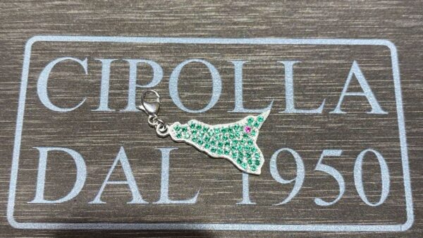 pendente sicilia argento 925 palermo gioielleria cipolla gioielli gioielleria palermo Pendente sicilia argento 925% con pietre art. SICILIA7