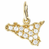 Pendente Sicilia oro giallo 750% con zirconi art. SICZIRC