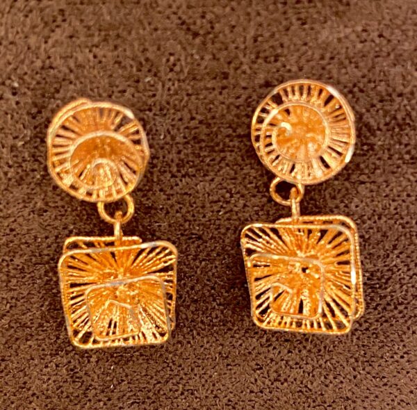 IMG 3391 scaled gioielleria palermo orecchini filigrana argento 925% rose gold