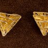 orecchini filigrana argento 925% yellow gold